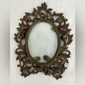 Antique Brass Ornate Picture Frame